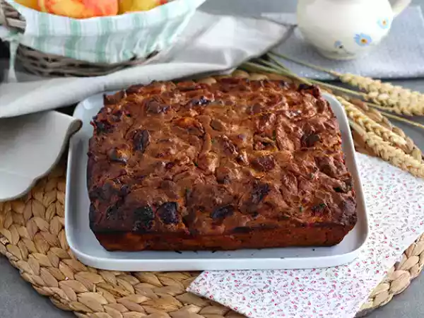 Receita Bolo de maçã com canela e nozes
