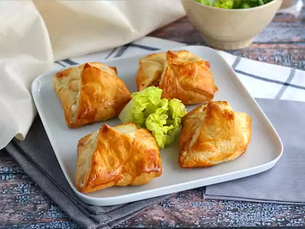 Receita Trouxinhas de salmão e queijo de cabra