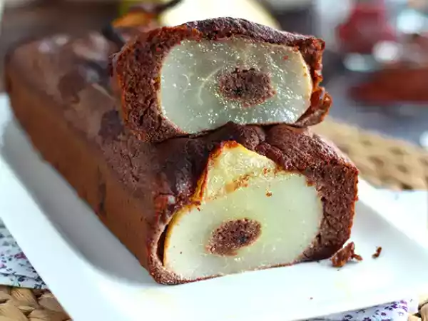 Receita Bolo de chocolate com pera (fondant)