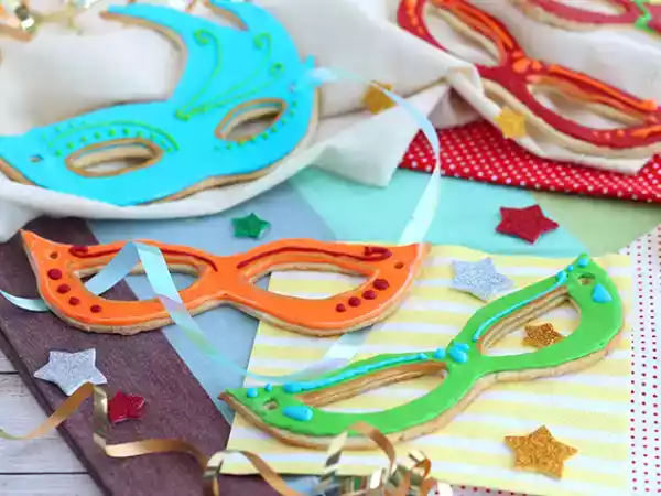 Receita Máscaras de carnaval (biscoitos de carnaval)