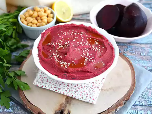 Receita Patê de beterraba (homus de beterraba)