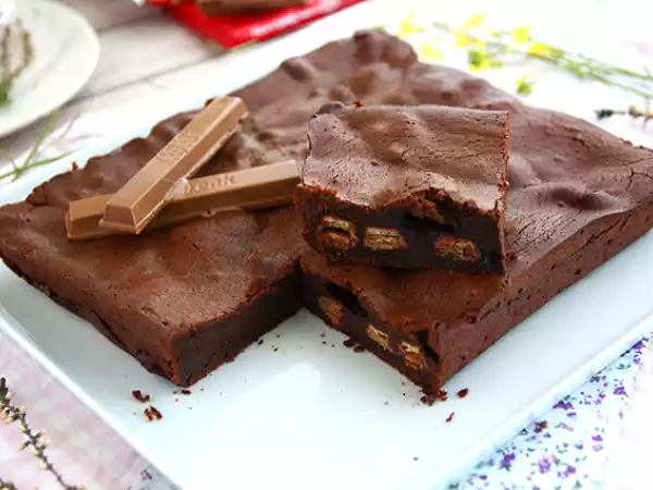 Receita Brownie de kit kat ®