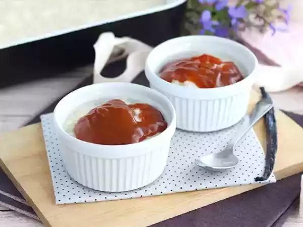 Receita Arroz doce (doce de leite) com caramelo salgado