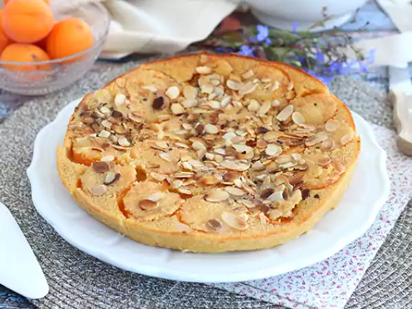 Receita Clafoutis de damasco e amêndoas tostadas