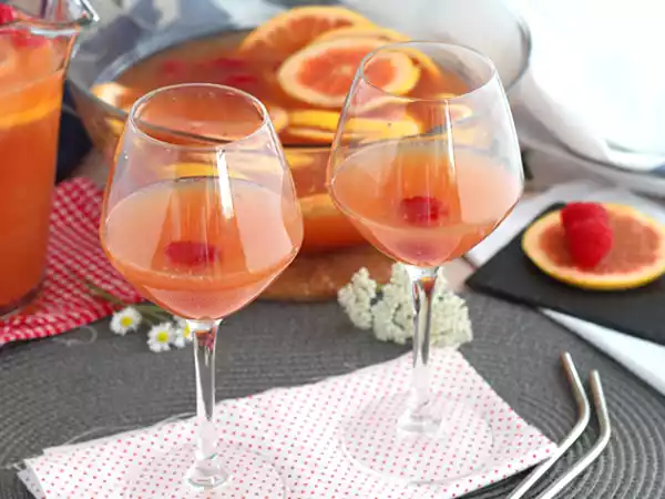 Receita Sangria de rosé
