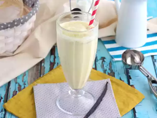 Receita Milkshake de baunilha