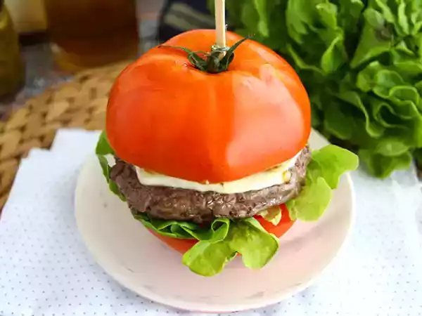 Receita Cheeseburger de tomate