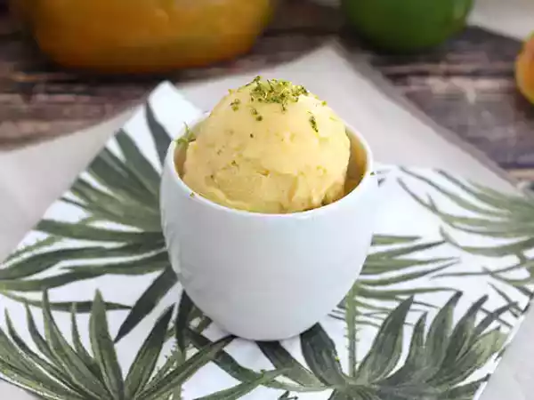 Receita Sorvete de manga (fácil)