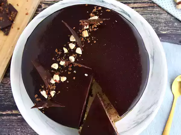 Receita Cobertura espelhada de chocolate