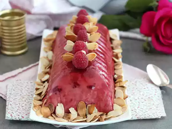 Receita Tronco tiramisu de framboesa