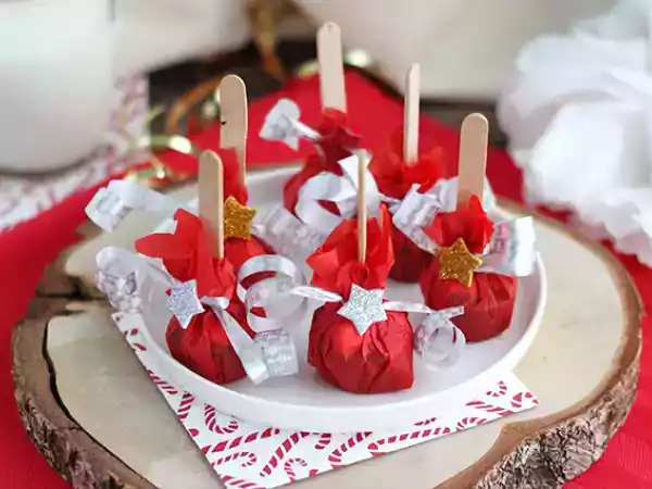 Receita Pirulito para chocolate quente: chocolate amargo + marshmallow
