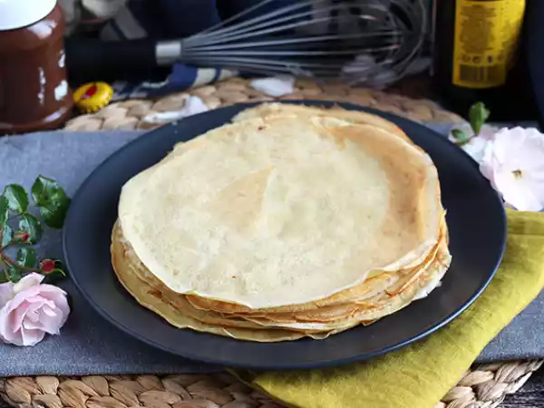 Receita Massa de crepe com cerveja (sem lactose)