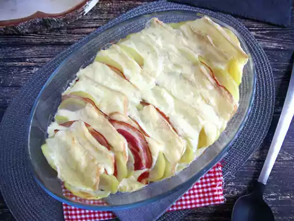 Receita Gratinado de batata com queijo