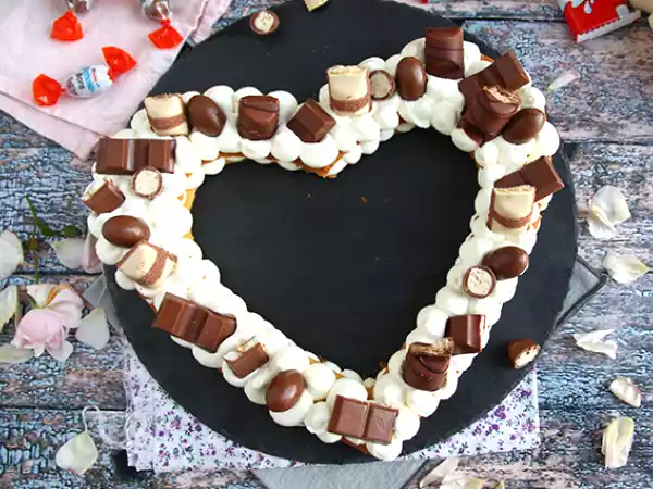 Receita Bolo de coração - heart cake