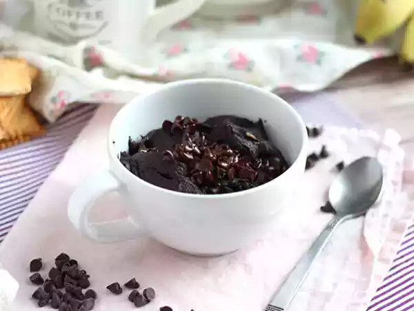 Receita Bolo de caneca de chocolate em 1 minuto