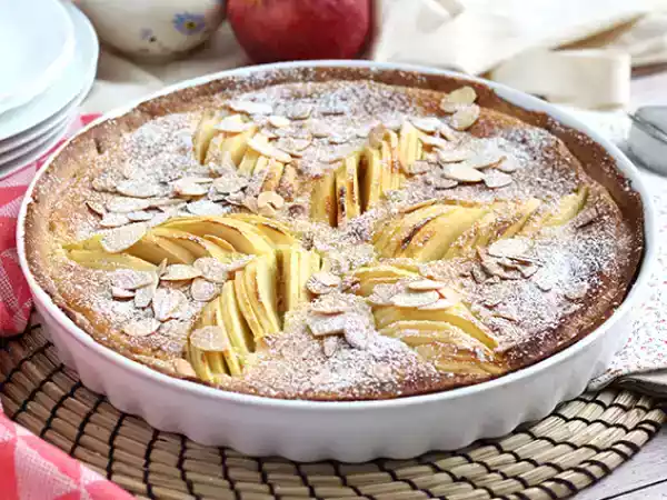 Receita Tarte de maçã e amêndoas (tarte normande)