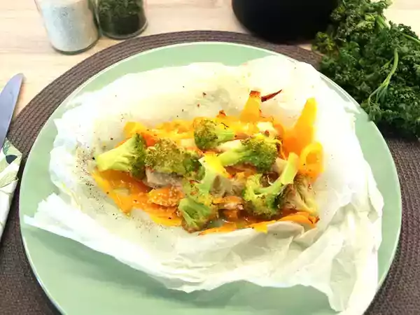 Receita Frango no papelote (fácil e saudável)