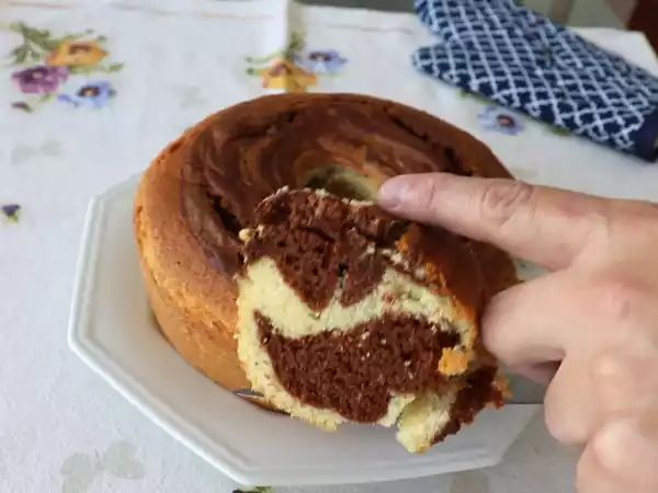 Receita Bolo mesclado/bolo mármore