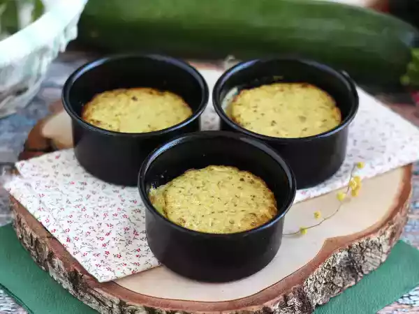 Receita Pudim de curgete (abobrinha) e pesto