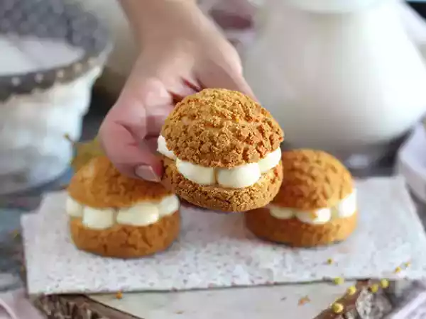 Receita Choux com creme de baunilha (crocante)