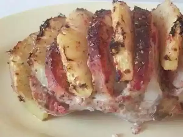 Receita Lombo de vaca assado recheado com arganaz