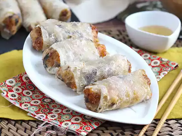 Receita Nems de camarão e cogumelos