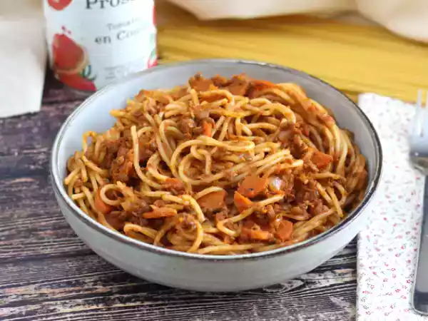 Receita Bolonhesa vegetariana