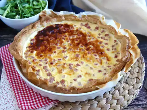 Receita Quiche leve de fiambre (presunto) queijo e iogurte!