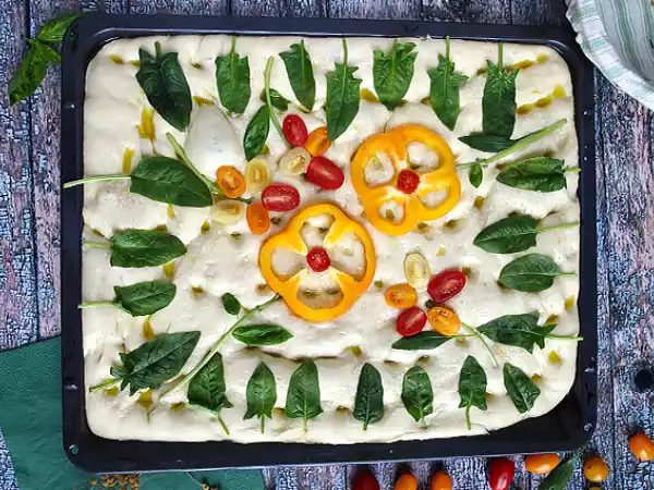 Receita Focaccia art- focaccia jardim