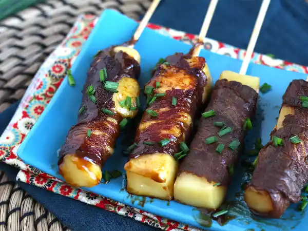 Receita Espeto yakitori, espeto japonês