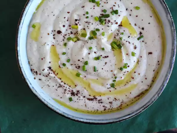 Receita Homus de feijão branco e leite de coco