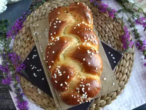 Receita Brioche trançada com 3 fios (brioche vendéenne)