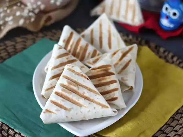 Receita Tacos de chamuças vegetarianos