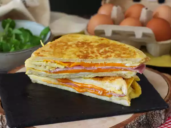 Receita Sanduíche omelete