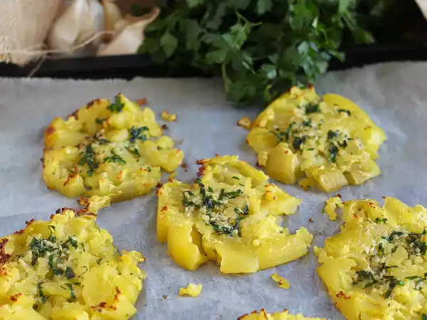 Receita Batata a murro no forno
