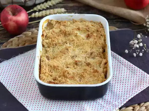 Receita Crumble de maçã super fácil