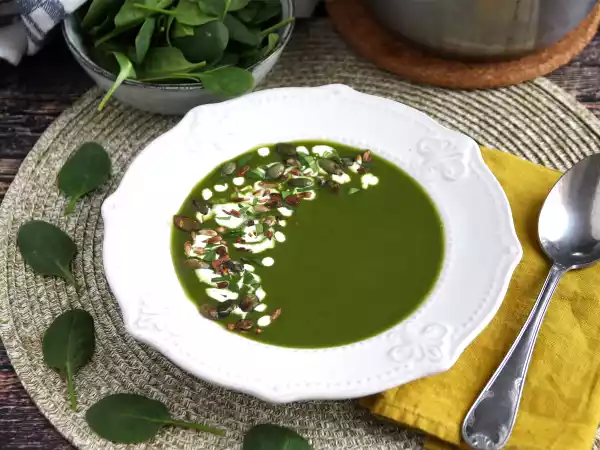 Receita Sopa de espinafre e batata