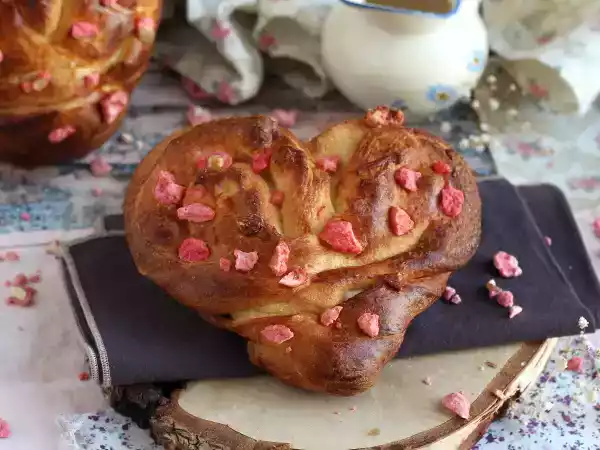 Receita Brioche coração, para dias especiais!