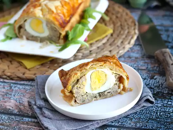 Receita Folhado de carne para páscoa
