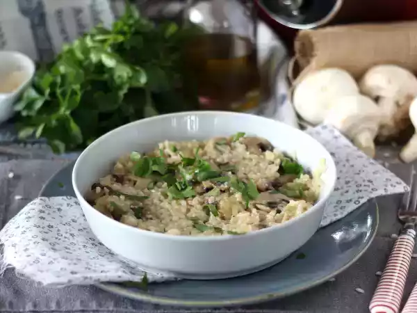 Receita Risotto de cogumelos na pressão