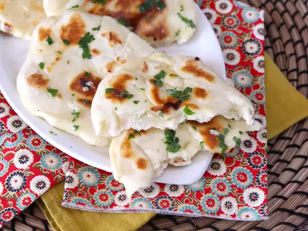 Receita Naans de queijo