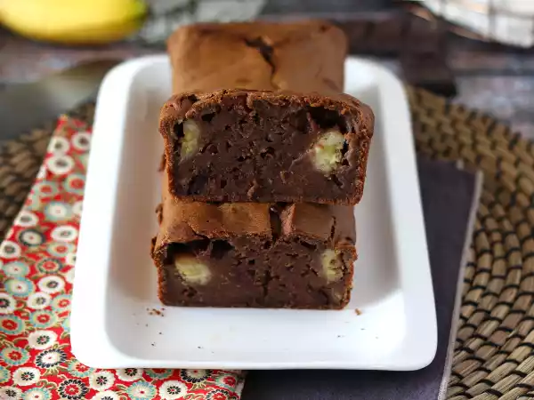 Receita Bolo de chocolate com banana versão gourmet!