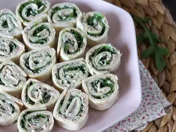 Receita Rolinhos de tortilha, atum e queijo