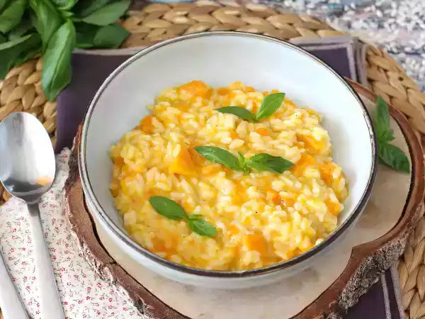 Receita Risoto de abóbora, cremoso e perfumado