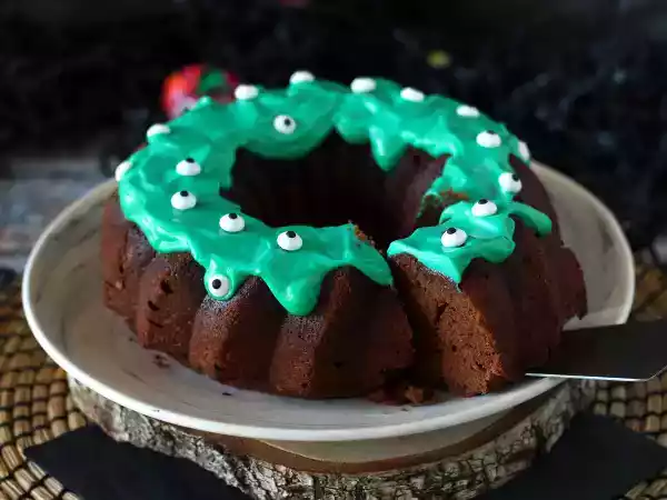 Receita Bundt cake de halloween