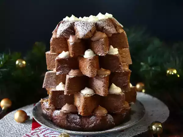 Receita Pandoro recheado com chantilly e nutella