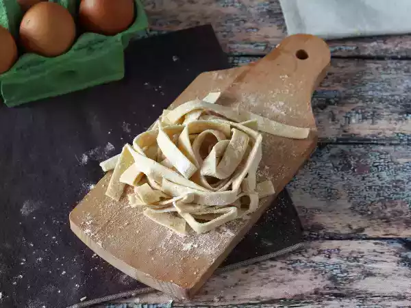 Receita Massa de tagliatelle caseira
