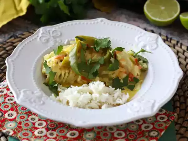 Receita Peixe com leite de coco, a receita brasileira, bem perfumada