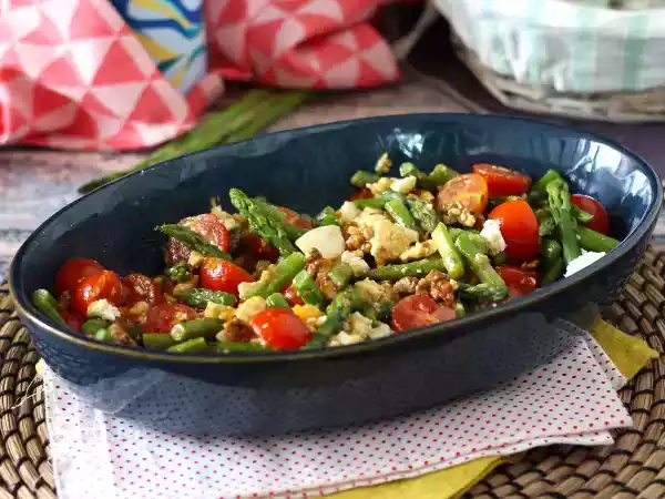 Receita Salada de espargos (aspargos) versão gourmet