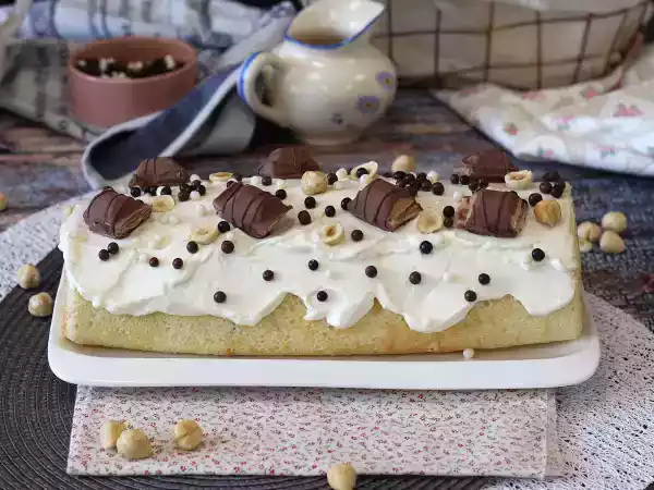 Receita Rocambole sabor kinder bueno, um bolo festivo para datas especiais